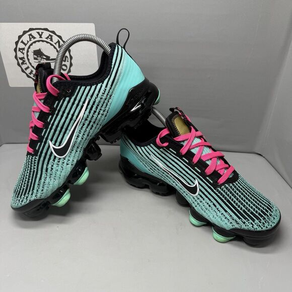 Size 10 child Nike Air Jordan 1 Mid  Nike Air Vapormax Flyknit 3 “South Beach” BQ5238-300 Youth Sz 5.5Y Women Size 7